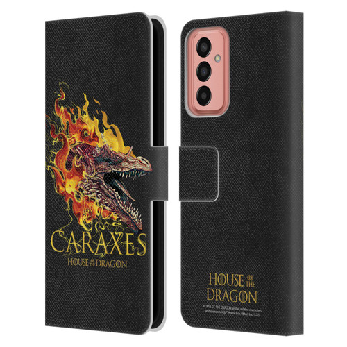 House Of The Dragon: Television Series Art Caraxes Leather Book Wallet Case Cover For Samsung Galaxy M13 (2022)