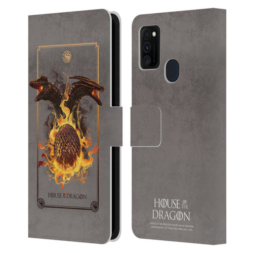 House Of The Dragon: Television Series Art Syrax and Caraxes Leather Book Wallet Case Cover For Samsung Galaxy M30s (2019)/M21 (2020)