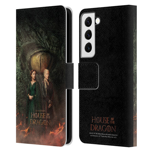 House Of The Dragon: Television Series Art Poster Leather Book Wallet Case Cover For Samsung Galaxy S22 5G