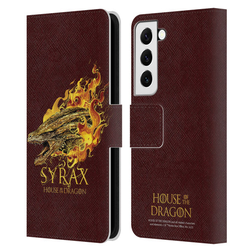 House Of The Dragon: Television Series Art Syrax Leather Book Wallet Case Cover For Samsung Galaxy S22 5G