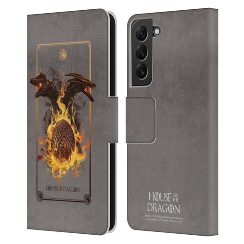 House Of The Dragon: Television Series Art Syrax and Caraxes Leather Book Wallet Case Cover For Samsung Galaxy S22+ 5G