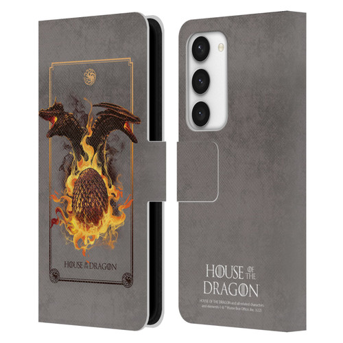 House Of The Dragon: Television Series Art Syrax and Caraxes Leather Book Wallet Case Cover For Samsung Galaxy S23 5G