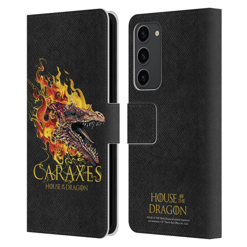 House Of The Dragon: Television Series Art Caraxes Leather Book Wallet Case Cover For Samsung Galaxy S23+ 5G