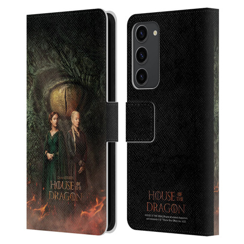 House Of The Dragon: Television Series Art Poster Leather Book Wallet Case Cover For Samsung Galaxy S23+ 5G