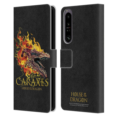 House Of The Dragon: Television Series Art Caraxes Leather Book Wallet Case Cover For Sony Xperia 1 IV