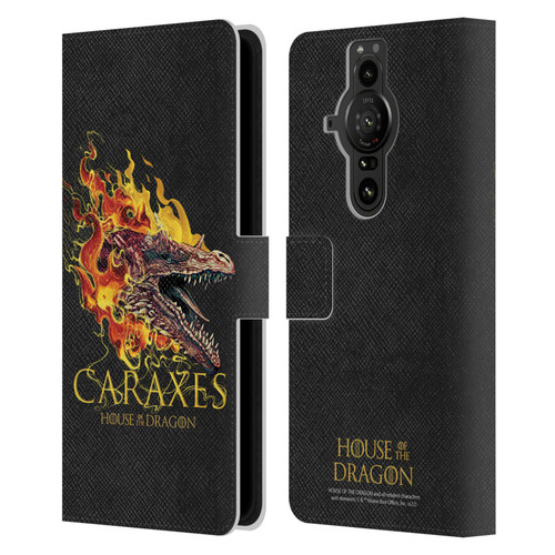 House Of The Dragon: Television Series Art Caraxes Leather Book Wallet Case Cover For Sony Xperia Pro-I