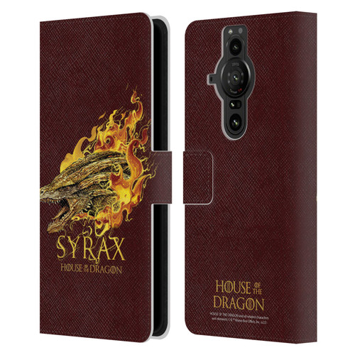 House Of The Dragon: Television Series Art Syrax Leather Book Wallet Case Cover For Sony Xperia Pro-I