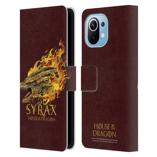 House Of The Dragon: Television Series Art Syrax Leather Book Wallet Case Cover For Xiaomi Mi 11