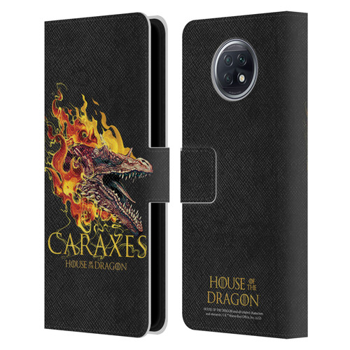 House Of The Dragon: Television Series Art Caraxes Leather Book Wallet Case Cover For Xiaomi Redmi Note 9T 5G