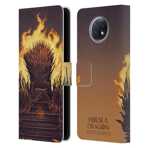 House Of The Dragon: Television Series Art Iron Throne Leather Book Wallet Case Cover For Xiaomi Redmi Note 9T 5G