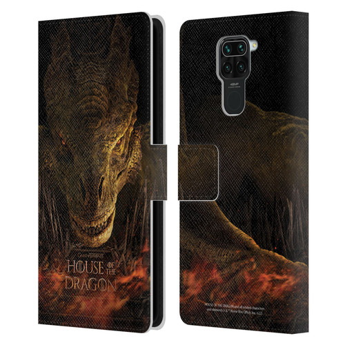 House Of The Dragon: Television Series Art Syrax Poster Leather Book Wallet Case Cover For Xiaomi Redmi Note 9 / Redmi 10X 4G