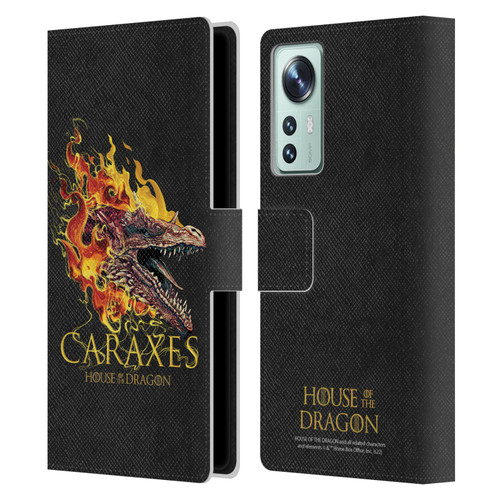 House Of The Dragon: Television Series Art Caraxes Leather Book Wallet Case Cover For Xiaomi 12