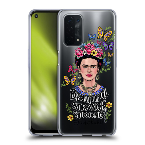 Frida Kahlo Art & Quotes Beautiful Woman Soft Gel Case for OPPO A54 5G