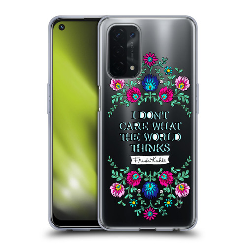 Frida Kahlo Art & Quotes Confident Woman Soft Gel Case for OPPO A54 5G
