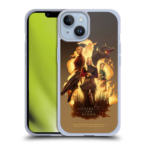 House Of The Dragon: Television Series Art Iron Throne Soft Gel Case for Apple iPhone 14