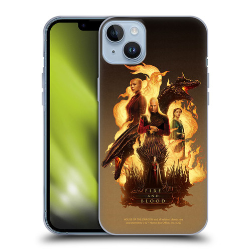 House Of The Dragon: Television Series Art Iron Throne Soft Gel Case for Apple iPhone 14 Plus