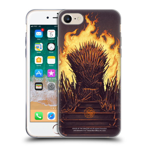 House Of The Dragon: Television Series Art Syrax and Caraxes Soft Gel Case for Apple iPhone 7 / 8 / SE 2020 & 2022