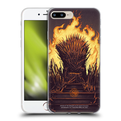 House Of The Dragon: Television Series Art Syrax and Caraxes Soft Gel Case for Apple iPhone 7 Plus / iPhone 8 Plus