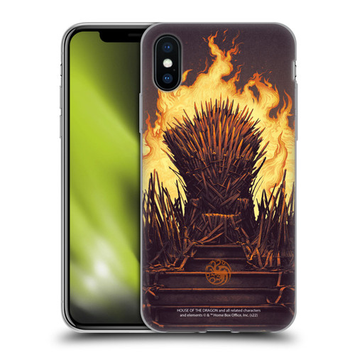 House Of The Dragon: Television Series Art Syrax and Caraxes Soft Gel Case for Apple iPhone X / iPhone XS