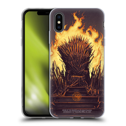 House Of The Dragon: Television Series Art Syrax and Caraxes Soft Gel Case for Apple iPhone XS Max