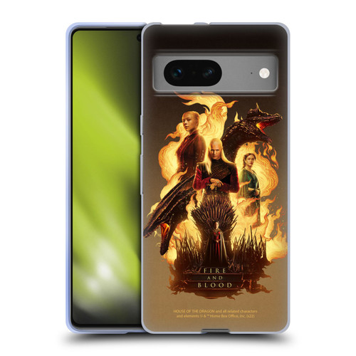 House Of The Dragon: Television Series Art Iron Throne Soft Gel Case for Google Pixel 7