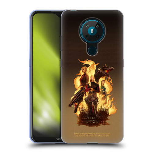 House Of The Dragon: Television Series Art Iron Throne Soft Gel Case for Nokia 5.3