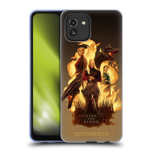 House Of The Dragon: Television Series Art Iron Throne Soft Gel Case for Samsung Galaxy A03 (2021)