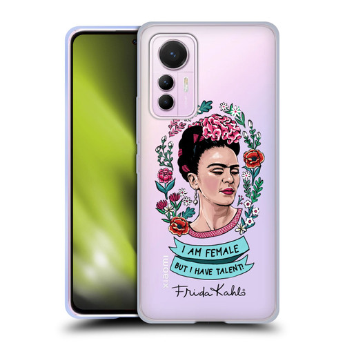 Frida Kahlo Art & Quotes Feminism Soft Gel Case for Xiaomi 12 Lite