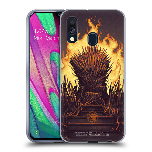 House Of The Dragon: Television Series Art Syrax and Caraxes Soft Gel Case for Samsung Galaxy A40 (2019)