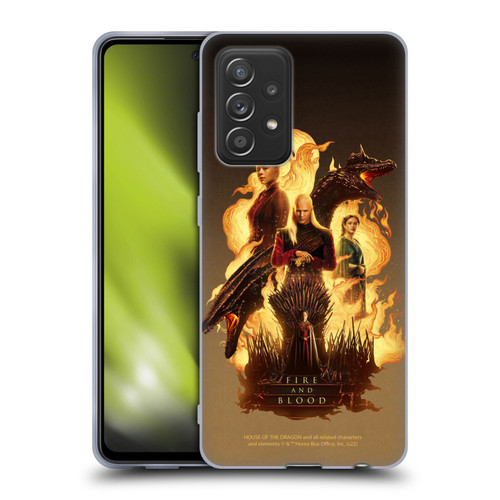 House Of The Dragon: Television Series Art Iron Throne Soft Gel Case for Samsung Galaxy A52 / A52s / 5G (2021)