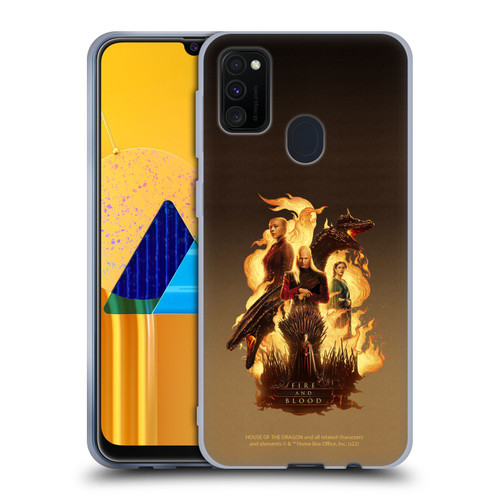 House Of The Dragon: Television Series Art Iron Throne Soft Gel Case for Samsung Galaxy M30s (2019)/M21 (2020)