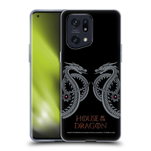 House Of The Dragon: Television Series Graphics Dragon Soft Gel Case for OPPO Find X5 Pro