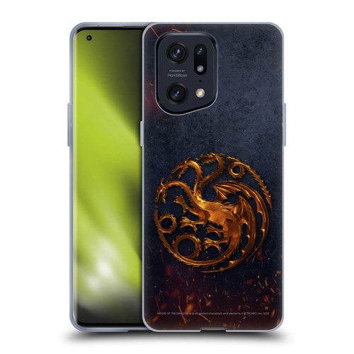 House Of The Dragon: Television Series Graphics Targaryen Emblem Soft Gel Case for OPPO Find X5 Pro