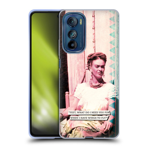 Frida Kahlo Portraits And Quotes Strange Soft Gel Case for Motorola Edge 30