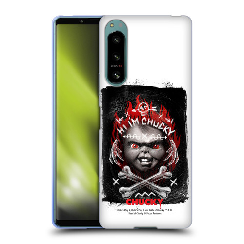 Child's Play Key Art Hi I'm Chucky Grunge Soft Gel Case for Sony Xperia 5 IV