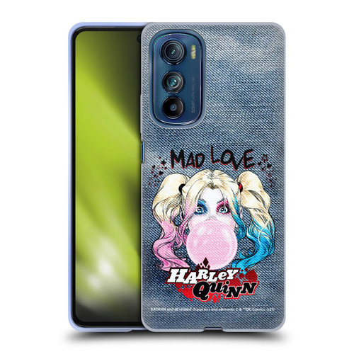 Batman DC Comics Harley Quinn Graphics Bubblegum Soft Gel Case for Motorola Edge 30