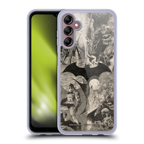 Batman DC Comics Hush Logo Collage Distressed Soft Gel Case for Samsung Galaxy A14 5G