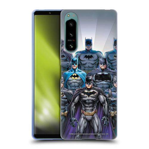 Batman DC Comics Iconic Comic Book Costumes Through The Years Soft Gel Case for Sony Xperia 5 IV