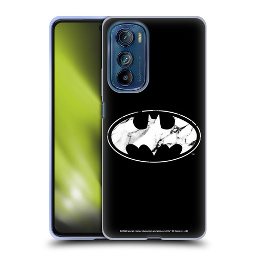 Batman DC Comics Logos Marble Soft Gel Case for Motorola Edge 30