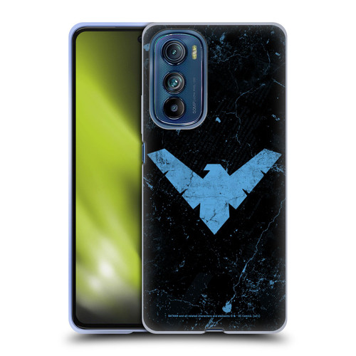 Batman DC Comics Nightwing Logo Grunge Soft Gel Case for Motorola Edge 30