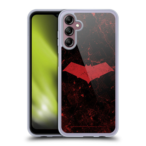 Batman DC Comics Red Hood Logo Grunge Soft Gel Case for Samsung Galaxy A14 5G