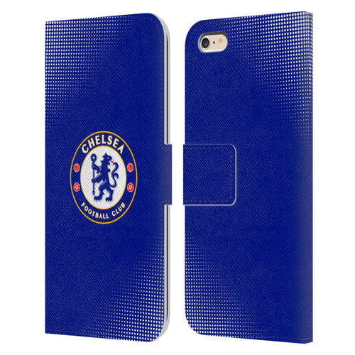 Chelsea Football Club Crest Halftone Leather Book Wallet Case Cover For Apple iPhone 6 Plus / iPhone 6s Plus