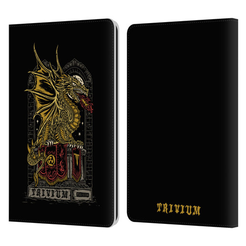 Trivium Graphics Big Dragon Leather Book Wallet Case Cover For Amazon Kindle Paperwhite 1 / 2 / 3