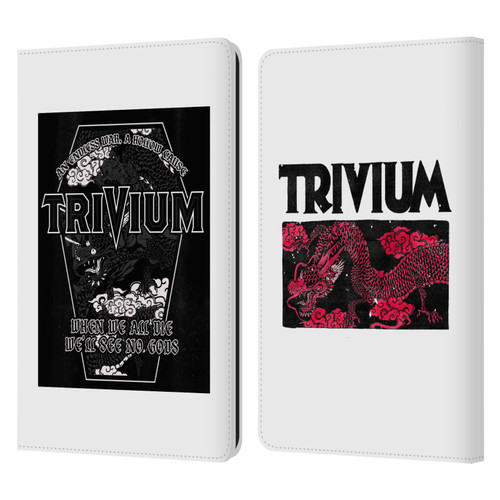 Trivium Graphics Double Dragons Leather Book Wallet Case Cover For Amazon Kindle Paperwhite 1 / 2 / 3