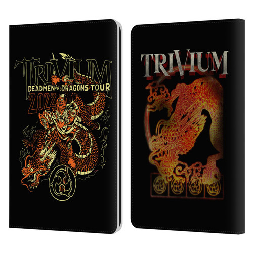 Trivium Graphics Deadmen And Dragons Leather Book Wallet Case Cover For Amazon Kindle Paperwhite 1 / 2 / 3