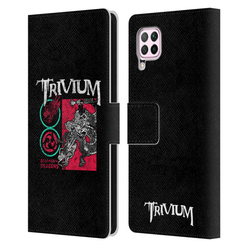Trivium Graphics Deadmen And Dragons Date Leather Book Wallet Case Cover For Huawei Nova 6 SE / P40 Lite