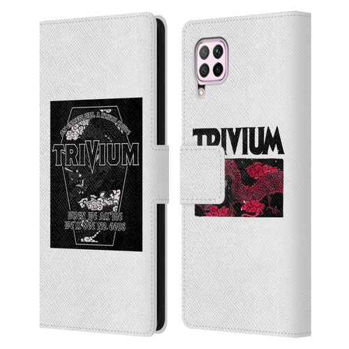 Trivium Graphics Double Dragons Leather Book Wallet Case Cover For Huawei Nova 6 SE / P40 Lite