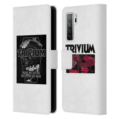 Trivium Graphics Double Dragons Leather Book Wallet Case Cover For Huawei Nova 7 SE/P40 Lite 5G