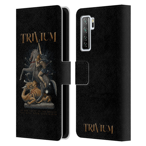 Trivium Graphics Dragon Slayer Leather Book Wallet Case Cover For Huawei Nova 7 SE/P40 Lite 5G