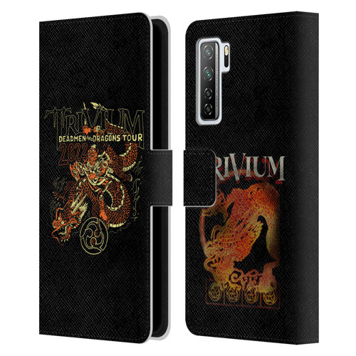 Trivium Graphics Deadmen And Dragons Leather Book Wallet Case Cover For Huawei Nova 7 SE/P40 Lite 5G